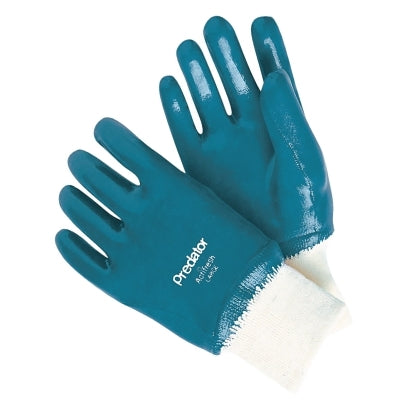 Guantes Predator® con revestimiento de nitrilo, acabado extra rugoso, tamaño mediano, azul, paquete de proveedor