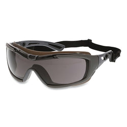 Gafas de seguridad Hydroblast® HB5, universales, montura de policarbonato color carbón, lentes transparentes, revestimiento antivaho MAX6®, correa elástica ajustable