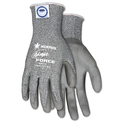 Ninja® Force Coated Gloves, Large, Gray/Salt &amp; Pepper