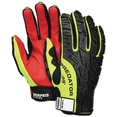 Predator multipurpose gloves, large, synthetic leather, high-visibility black/yellow