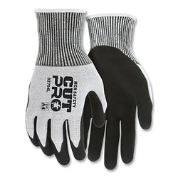 CutPro® 92754 HyperMax™ Double Layer Nitrile Gloves, 13 Gauge, Small, Salt &amp; Pepper/Black, Retail Pack