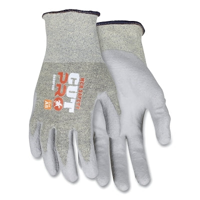 Guantes CutPro® 9828PU ARX® recubiertos de PU de calibre 18, talla extra pequeña, verde/gris, paquete de venta