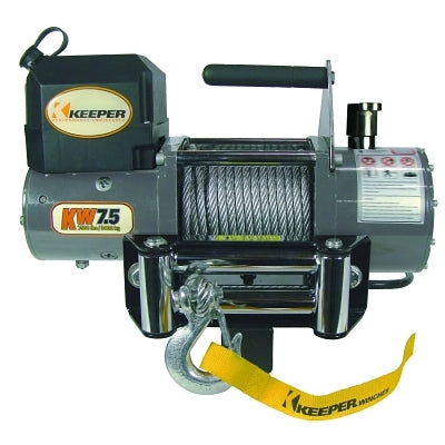 Cabrestantes eléctricos de CC de 12 voltios, serie para trabajo pesado, capacidad de carga de 8500 lb.