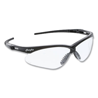 Memphis MP1 safety glasses, gray, polycarbonate lenses, MAX36® double coating, black frame and temples