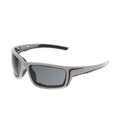Swagger® SR5 Safety Glasses with Foam Lining, Polycarbonate, Anti-Scratch/AF Lenses, Charcoal Color