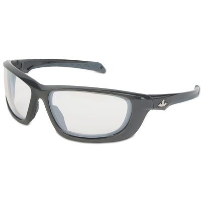 USS Defense Safety Glasses, Blue Diamond Mirror Lenses, Duramass HC, Blue Frame