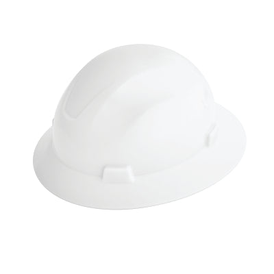 Casco de seguridad con ala completa, ventilado y no ventilado, serie Advantage, de 4 puntos, con dial rápido, ventilado, amarillo
