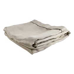 Heavy-duty silica fabric welding blanket, 1.8m x 2.4m, 540g, with eyelets, tan