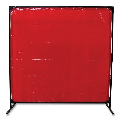 Welding curtain and frame combo kit, 1.8m long x 1.8m wide, vinyl, gold