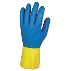 Guante G80 de neopreno/látex resistente a productos químicos, grande, caucho natural/policloropreno
