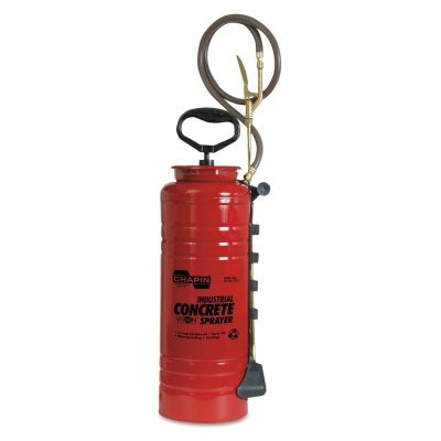 3.5 Gallon Open Head Industrial Concrete Sprinkler, 24 Inch Wand, 48 Inch Hose