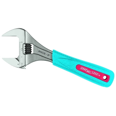 Llave inglesa ajustable Code Blue® WideAzz®, 6 pulgadas de longitud total, apertura de 1,34 pulgadas, tipo almeja.