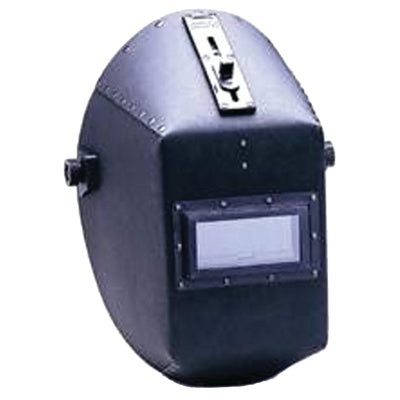 Welding helmet with fiber shell WH20 490P, SH10, black, quick-lift front, 2" high x 4-1/4" wide