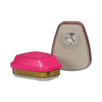 Cartucho/Filtro/P100 para vapor de mercurio/vapor orgánico/gas ácido, NIOSH Magenta/Oliva