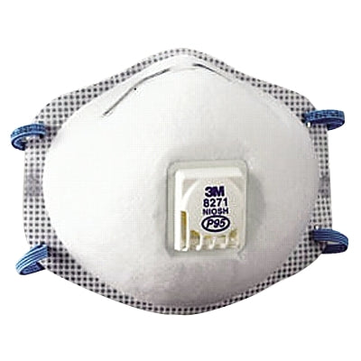 Respirador de partículas P95, media cara, para partículas de aceite/no aceite, blanco