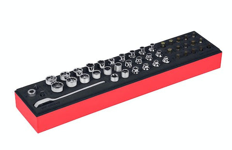 Juego maestro de dados de trinquete/flank Drive® de perfil bajo con tecnología Dual 80® con accionamiento de 1/4" de 45 piezas