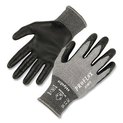 ProFlex® Nitrile Coated Cut Resistant Gloves, 7072, 18 Gauge, A7 Cut Resistance, Extra Large, Gray