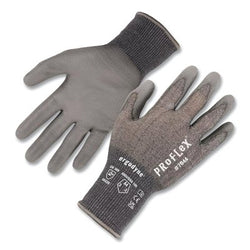 ProFlex® polyurethane-coated cut-resistant gloves, 7044, 18 gauge, extra large, gray