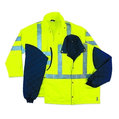 Chaquetas térmicas GloWear 8385 Clase 3 4 en 1, talla extragrande, color lima