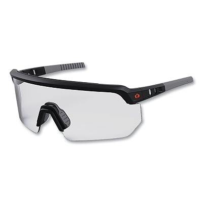 Gafas de seguridad/gafas de sol Skullerz® AEGIR, lentes de policarbonato ahumado, revestimiento UVA/UVB/UVC, montura negra mate