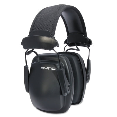 Sync Stereo Over-Ear Headphones, 25 dB NRR, Black