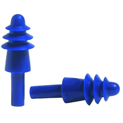 AirSoft® Reusable Earplug, Thermoplastic Elastomer, Blue, Cordless