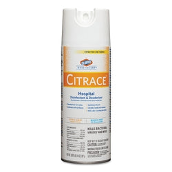 Citrace Hospital Disinfectant and Deodorizer, Citrus, 14 oz Aerosol