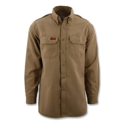 Camisa de uniforme ligera ignífuga, Westex DH, regular, caqui, 2XL