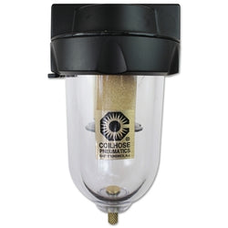 Filtros de servicio pesado, drenaje automático, entrada de 1/2 pulg., 150 psi
