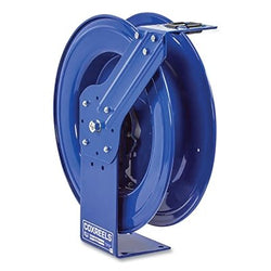 Carretes de manguera con rebobinado de resorte para manguera hidráulica doble para aceite hidráulico, diámetro interior de 1/4 pulg., capacidad de manguera de 50 pies, 3000 psi