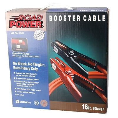 Cables de refuerzo para automoción, calibre 6/1 AWG, 3,6 m, color naranja