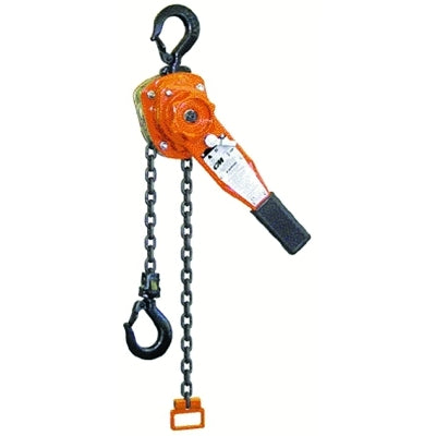 Polipasto de cadena de palanca serie 653, capacidad de 3/4 de tonelada, altura de elevación de 10 pies, 1 caída, 51 lb·ft