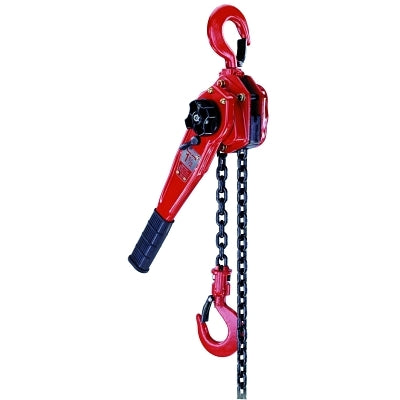 Polipasto de palanca de trinquete modelo LSB-B, capacidad de carga de 3300 lb, elevación de 13 in, 1 caída, fuerza de tracción de 59 lb
