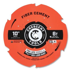 Hoja de sierra circular para fibrocemento, eje de 5/8 pulg. de diámetro, 6 dientes, hoja de 10 pulg. de diámetro, 5 unidades por paquete