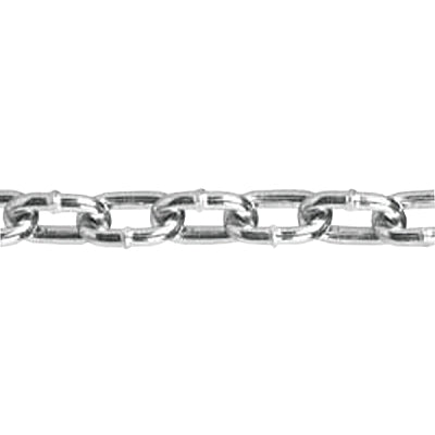 Straight link machine chains, size 4, 215 lb limit, Blu-Krome