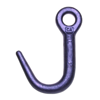 Alloy cam J-hook, 2250 lb load limit, alloy steel