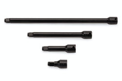 Juego de extensiones de impacto con anillo elástico de accionamiento de 4 piezas de 3/8"