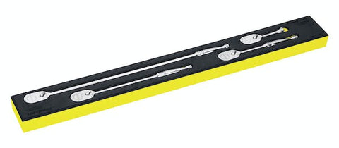 Juego de 4 piezas de trinquete con tecnología Dual 80® con accionamiento de 3/8" y organización PRO-FI™ (alta visibilidad)