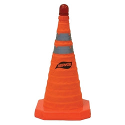 Conos de seguridad plegables, 28 pulgadas, nailon, color naranja
