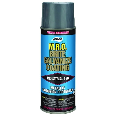 MRO Brite Galvanize, 13.6 oz, lata de aerosol, blanco mate
