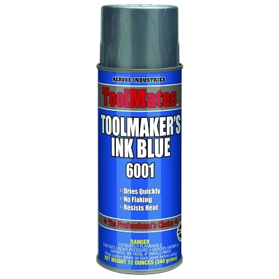 Toolmakers' Ink, 12 oz, Aerosol Can, Blue