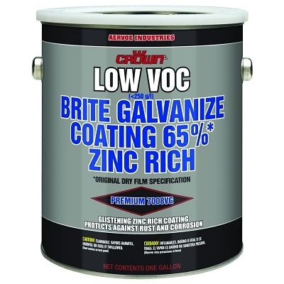 Bright galvanized coating, low VOC content, 1-gallon can