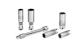 Juego de 6 vasos magnéticos para bujías con accionamiento de 3/8"