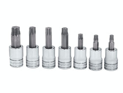 Juego de dados estándar con puntas TORX® con impulsión de 3/8" de 7 piezas