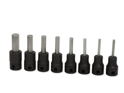 Juego de llaves de vaso con punta hexagonal estándar SAE de 8 piezas con accionamiento de 3/8" (1/8-3/8")