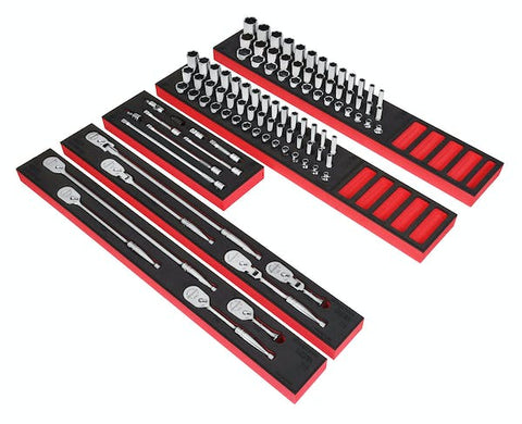 Juego de servicio general con accionamiento de 3/8" de 101 piezas con organización PRO-FI™ (rojo)