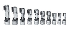 Juego de vasos con tuerca abocardada Flank Drive® métricos de 6 puntos y cuadro de 3/8" (10-19 mm) de 10 piezas