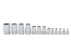 Juego de dados poco profundos TORX® con accionamiento combinado de 13 piezas (E4-E24)