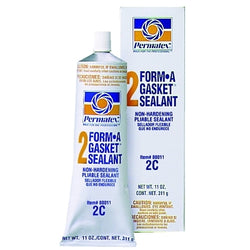 Sellador Form-A-Gasket, n.° 2, de secado lento y sin endurecimiento, tubo de 85 g, negro