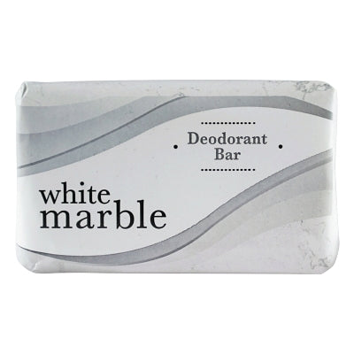 Jabón desodorante en barra envuelto individualmente, blanco, barra de 0.75 oz